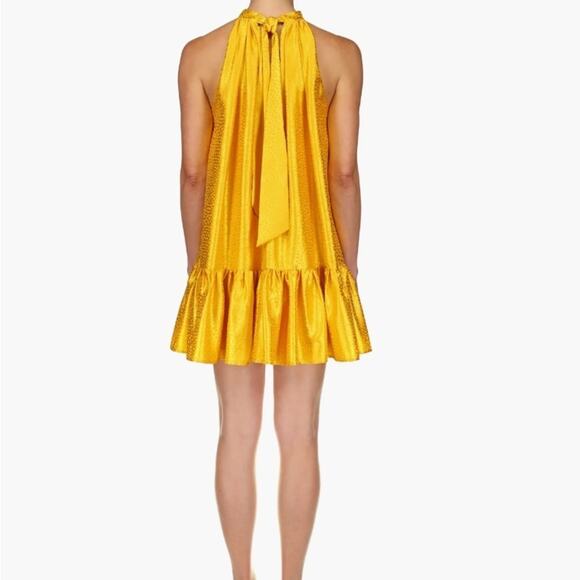 One33 Social Satin Jacquard Trapeze Minidress Size 8 - Statement Piece - Picture 3 of 12